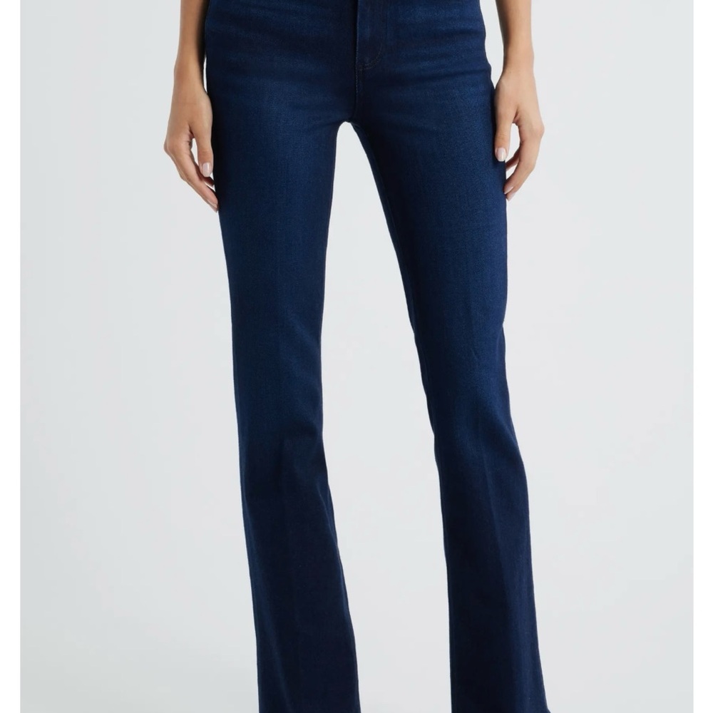 PAIGE Women's Midnight Blue Boot Cut Jeans
